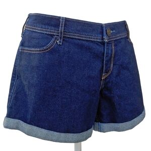 Hollister Midi Shorts in Dark Blue Denim 4" Inseam Women's Size 15